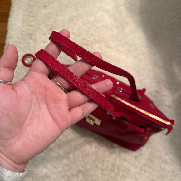 Jimmy Choo Rhea Red Leather Shopper with Dustbag - Picture 9 of 14